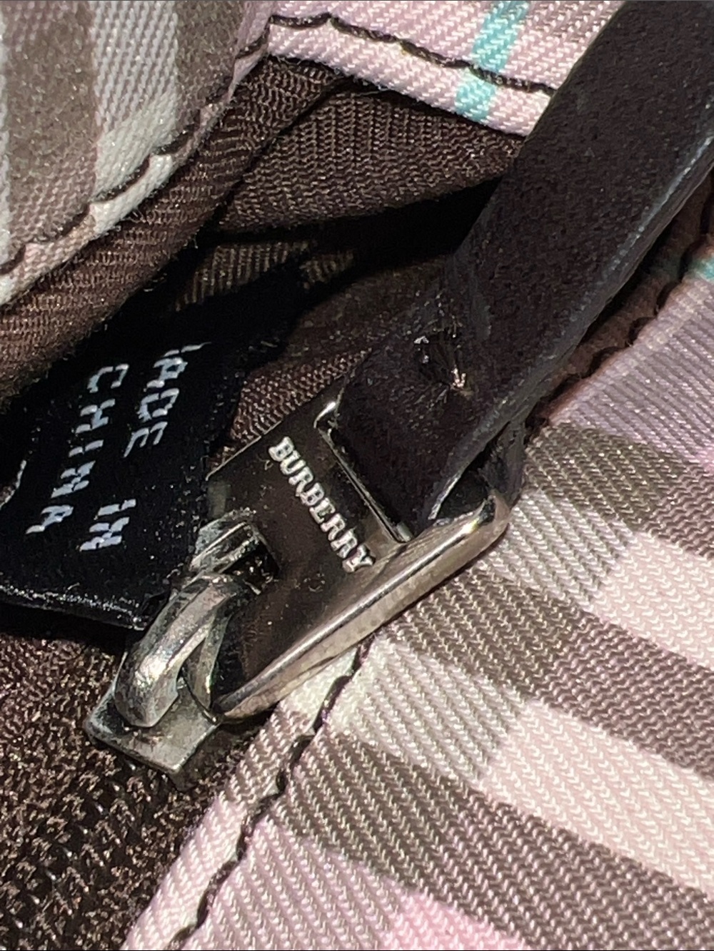 Burberry Pink Plaid Novacheck Mini Tote - Picture 13 of 13